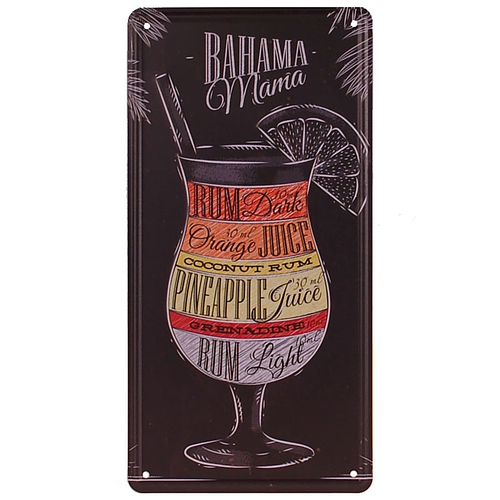 Amerikaans nummerbord - Bahama Mama Cocktail