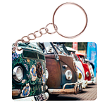 Sleutelhanger 6x4cm - Oldtimer Busjes - Line-up 