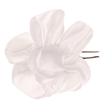 Haarclipje bloem off-white - 7cm 