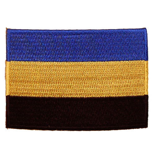 Strijkapplicatie/Patch - Vlag Gelderland - 8x6cm 