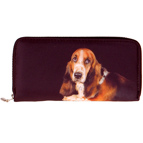 Portemonnee groot Basset Hound
