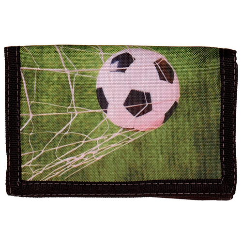 Klittenband Portemonnee Voetbal in Goal - 13x8,5cm