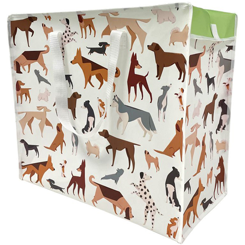 Grote Shopper/Waszak/Opbergtas Honden met Rits - Barks - Originele Licentie - Herbruikbaar - 48x55x28cm