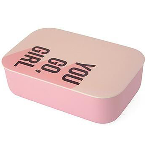 BioLoco Lunchbox PLA - You go Girl - Inclusief Splitter - 18,7x12,7x6,5cm