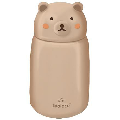 Bioloco - Thermosfles Kind RVS - Teddybeer - Dubbelwandig - 320ml