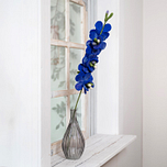 Bloem Vilt - Ridderspoor Blauw - Groen met Blauw - 60cm - Fairtrade Homedeco