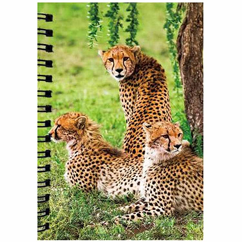 Notitieboekje 3d Cheeta blanco