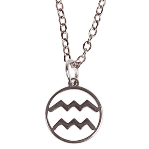 Kinderketting Zilverkleurig 45cm - Hangertje Sterrenbeeld RVS -  Waterman