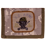 Klittenband Portemonnee Digital Camouflage US Army Skull - 13x8,5cm
