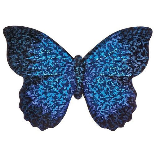 Mini-vlieger Vlinder - 10x7cm - Glitters Blauw