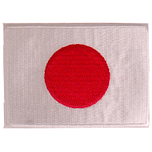 Strijkapplicatie 8x6cm vlag Japan