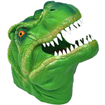 Handpop Dino T-Rex Groen - 12x9x12,5cm