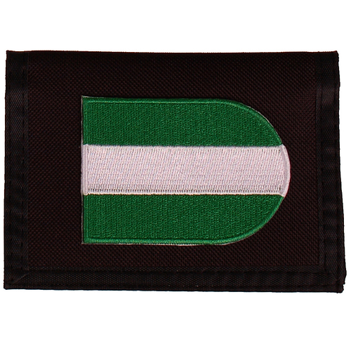 Portemonnee zwart 14x10cm - Vlag Schildvorm Rotterdam - 8x6cm 