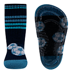 Antislipsok Ewers - Voetballen - Donkerblauw - Strepen en Sportrib - Siliconenzool - Volwassenmaat