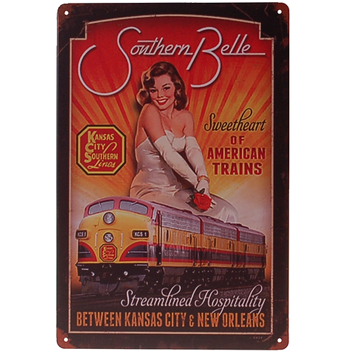 Metalen plaatje - Southern Belle Trains