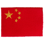 Strijkapplicatie 8x6cm vlag China