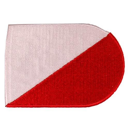 Strijkapplicatie/Patch - Vlag Schildvorm Utrecht - 8x6cm 