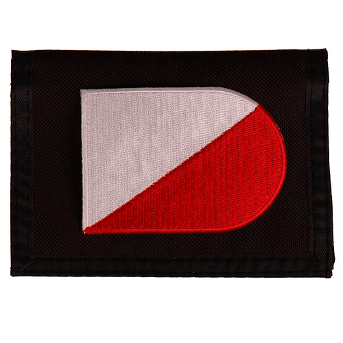 Portemonnee zwart 14x10cm - Vlag Schildvorm Utrecht - 8x6cm 