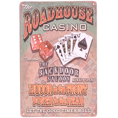 Metalen plaatje - Roadhouse Casino