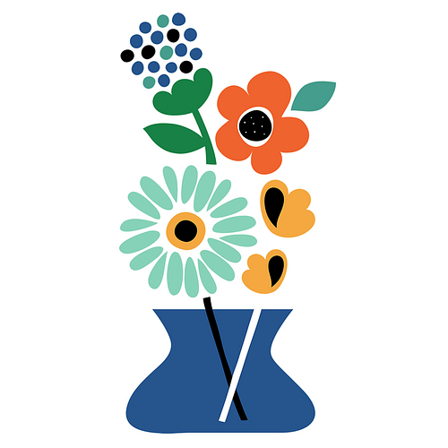 Diamond Painting Knutselset Kind 6+ - Bloemen in Vaas - Kaart - incl. Pen - 15x20cm