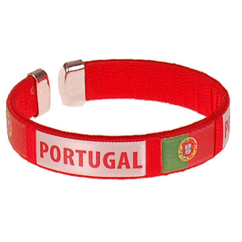 Armbandje - Portugal Vlag - Rood - Voetbal - Onesize 