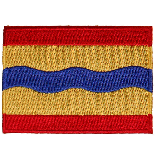 Strijkapplicatie/Patch - Vlag Overijssel - 8x6cm 