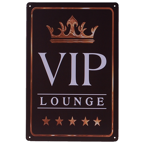 Metalen plaatje - VIP Lounge