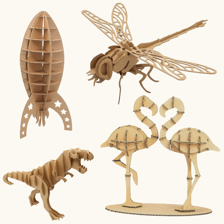 Karton model 3d puzzel