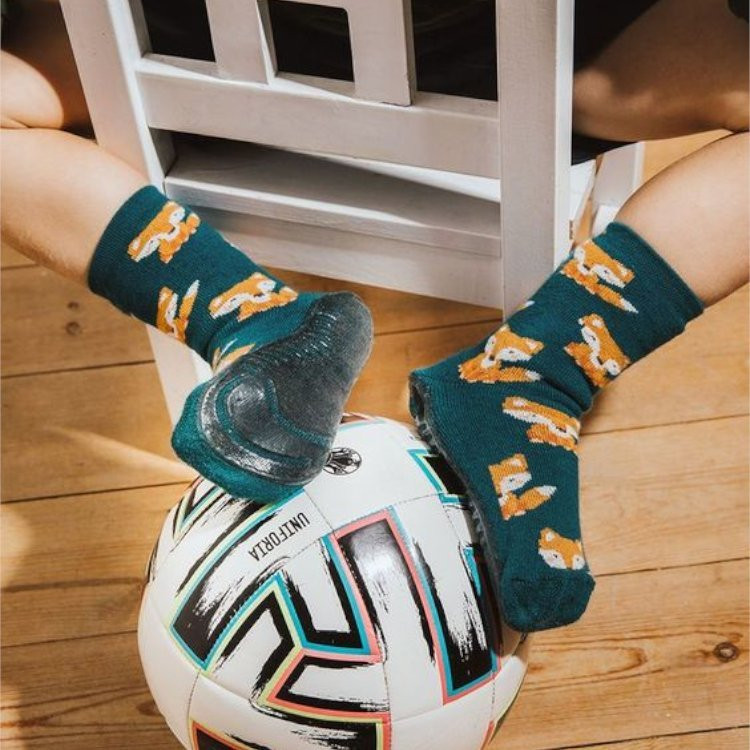 Antislipsokken met siliconen zool