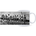 Beker - Lunch atop a Skyscraper - Classic Zwart/Wit Afbeelding