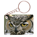 Sleutelhanger 6x4cm - Oehoe Uil - Close up