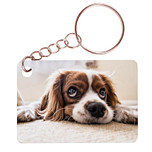 Sleutelhanger 6x4cm - Cocker Spaniel Hond Liggend op Snuit