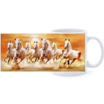 Beker - Groep Witte Paarden in Galop 