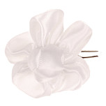 Haarclipje bloem off-white - 7cm 