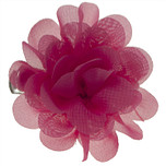 Haarclipje bloem fuchsia