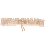 Kousenband ivoor met roosje