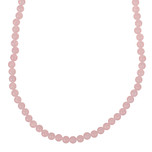 Kinderketting - Roze gewolkte kraaltjes 6mm - Elastisch