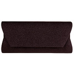 Avondtasje - Zwart Glitterstof - Groter Formaat - Magneetsluiting - Goudkleurige Schouderketting - 26x12.5cm