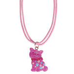Kinderketting Roze met Poesje
