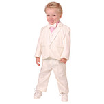 Luxe babykostuum effen ivoor