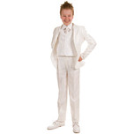 Luxe kinderkostuum ivoor licht glimmend