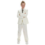 Luxe kinderkostuum effen ivoor