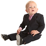 Luxe babykostuum effen zwart