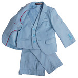 Luxe Kinderkostuum Lichtblauw effen