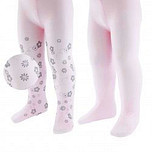 Babypanty's Roze 2-pack - Effen roze en Roze met Zilverkleurige Glitter Bloemetjes