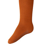 Kindermaillot effen Toffee - Oranje/Bruin