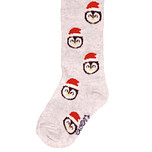 Babymaillot lichtgrijs met Kerstpinguin