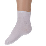 Sokken  wit met strass steentjes