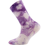 Kindersokken Ribstof Batik/Tie-dye Print Lila