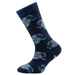 Kindersokken Ewers Jongens - Donkerblauw met Astronauten in Ruimtepak